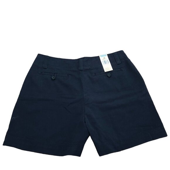 Dockers Woman’s Casual Shorts Navy Blue New with Tags Sz 16 - Picture 2 of 4